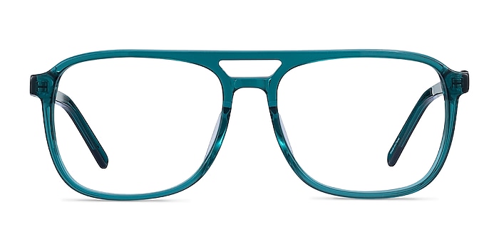 Russell Teal Acétate Montures de lunettes de vue d'EyeBuyDirect