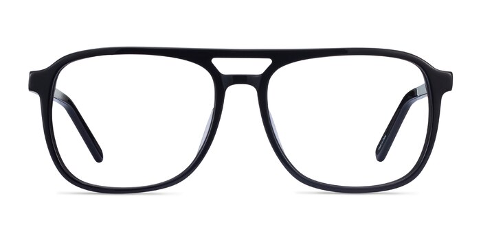 Russell Black Acetate Eyeglass Frames from EyeBuyDirect