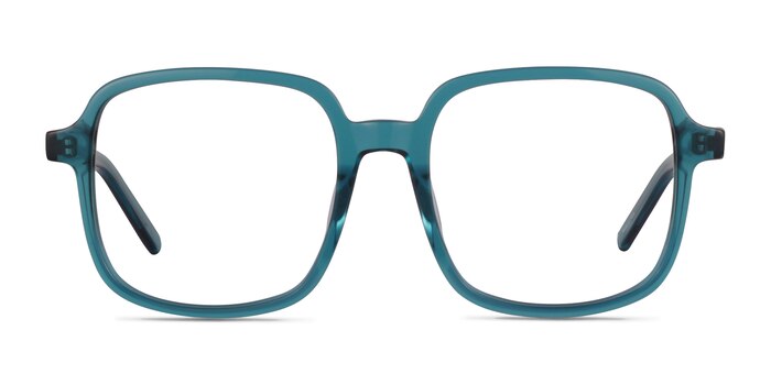 Gaston Teal Acetate Eyeglass Frames from EyeBuyDirect