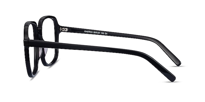 Gaston Noir Acétate Montures de lunettes de vue d'EyeBuyDirect