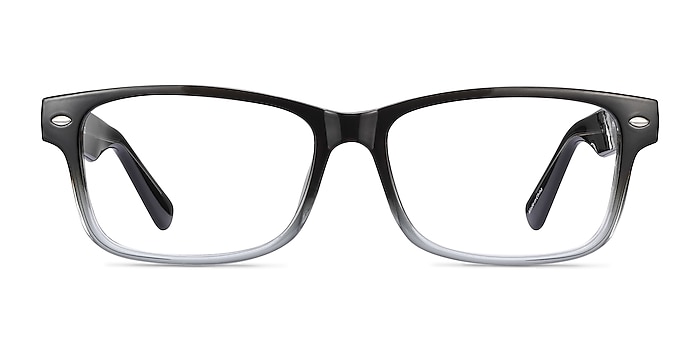 Persisto Black Clear Plastic Eyeglass Frames from EyeBuyDirect