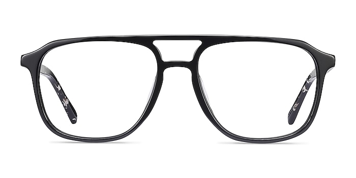 Effect Black Acetate Eyeglass Frames from EyeBuyDirect