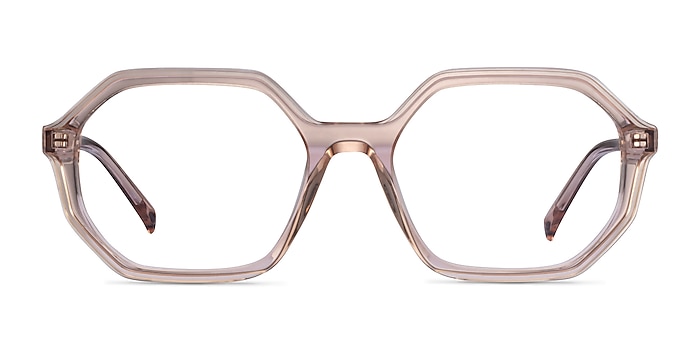 Dream Clear Brown Acetate Eyeglass Frames from EyeBuyDirect