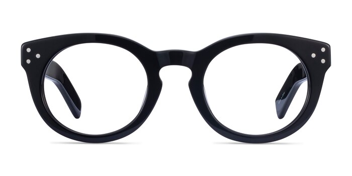 Morla Noir Acétate Montures de lunettes de vue d'EyeBuyDirect