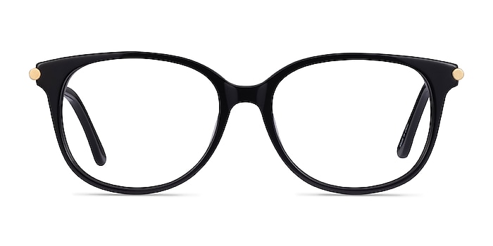 Jasmine Black Acetate Eyeglass Frames from EyeBuyDirect