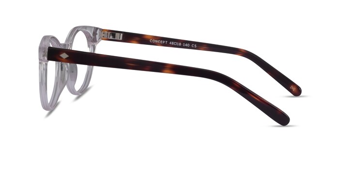 Concept Clear Tortoise Acétate Montures de lunettes de vue d'EyeBuyDirect