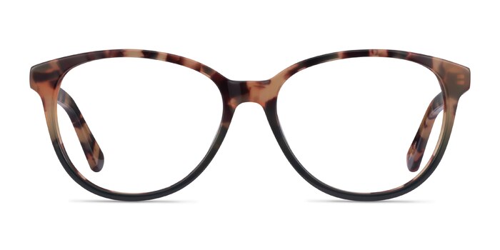 Hepburn Tortoise Green Acétate Montures de lunettes de vue d'EyeBuyDirect