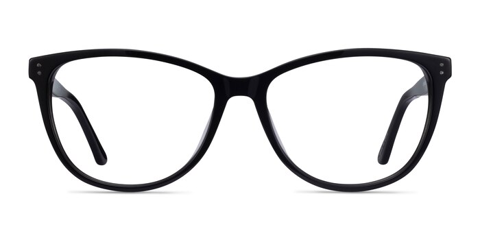 Solitaire Black Acetate Eyeglass Frames from EyeBuyDirect