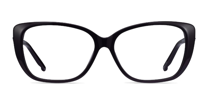 Elegance Noir Acétate Montures de lunettes de vue d'EyeBuyDirect