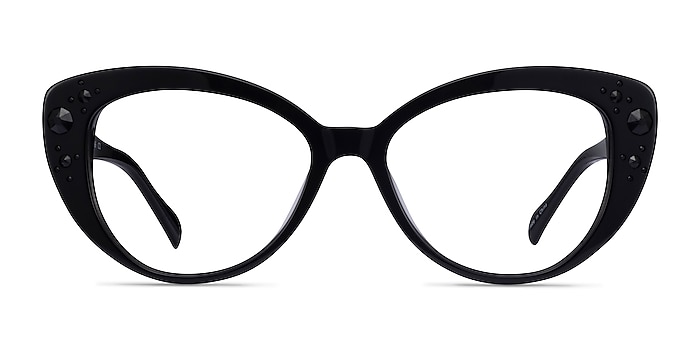 Diamond Black Acetate Eyeglass Frames from EyeBuyDirect
