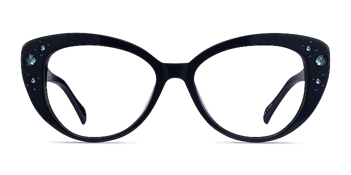 Diamond Navy Acetate Eyeglass Frames from EyeBuyDirect