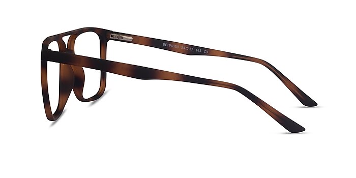 Between Matte Tortoise Plastique Montures de lunettes de vue d'EyeBuyDirect