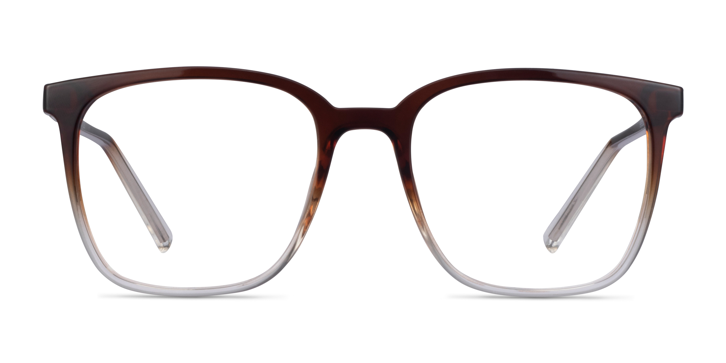 House Square Gradient Brown Full Rim Eyeglasses | Eyebuydirect