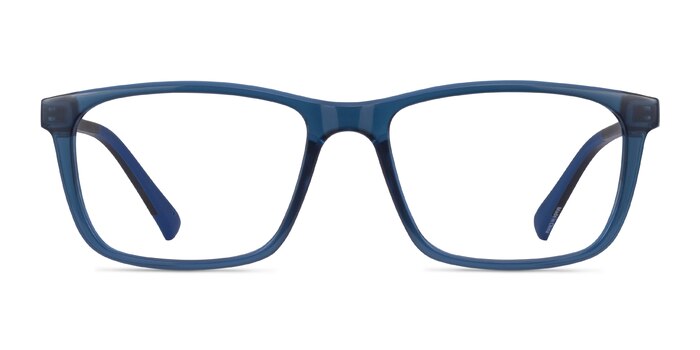 Brad Clear Blue Black Plastique Montures de lunettes de vue d'EyeBuyDirect