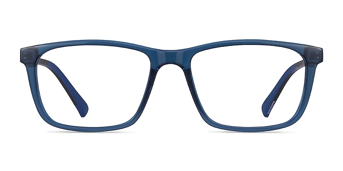 Brad Clear Blue Black Plastic Eyeglass Frames from EyeBuyDirect