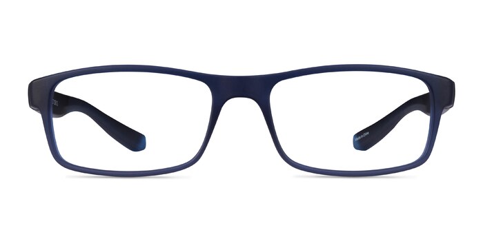 Over Bleu foncé Plastique Montures de lunettes de vue d'EyeBuyDirect