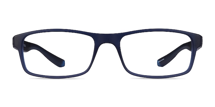 Over Dark Blue Plastic Eyeglass Frames from EyeBuyDirect