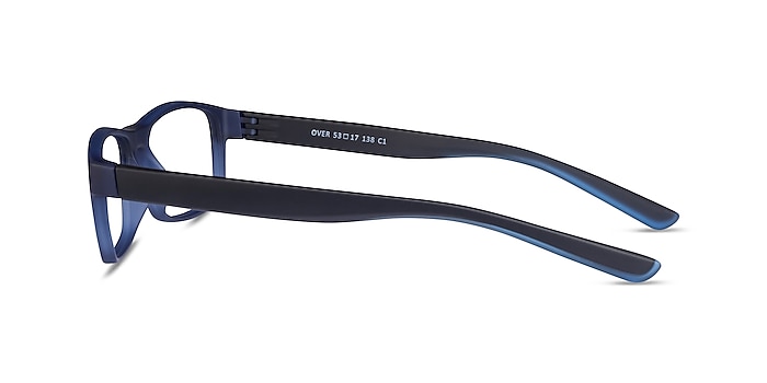 Over Dark Blue Plastic Eyeglass Frames from EyeBuyDirect