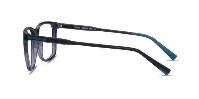 Freeze Clear Gray Plastique Montures de lunettes de vue d'EyeBuyDirect