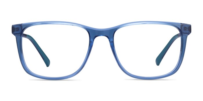 Freeze Clear Blue Plastique Montures de lunettes de vue d'EyeBuyDirect