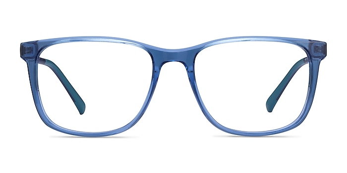 Freeze Clear Blue Plastic Eyeglass Frames from EyeBuyDirect