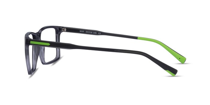 Why Gris Plastique Montures de lunettes de vue d'EyeBuyDirect