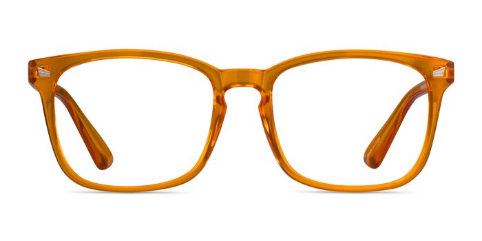 Hope Clear Orange Plastic Eyeglass Frames from EyeBuyDirect