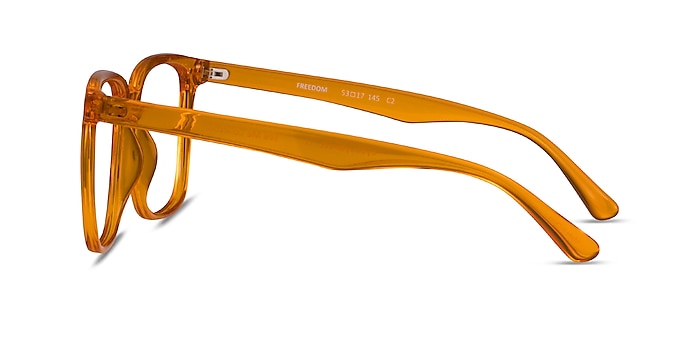Freedom Clear Orange Plastique Montures de lunettes de vue d'EyeBuyDirect