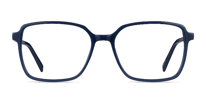 Nonchalance Blue Acetate Eyeglass Frames from EyeBuyDirect