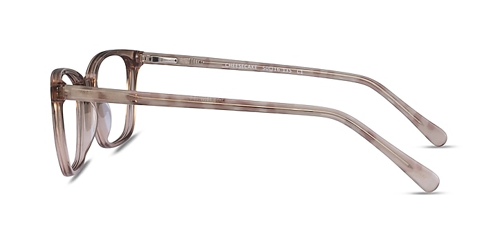 Cheesecake Clear Brown Acétate Montures de lunettes de vue d'EyeBuyDirect