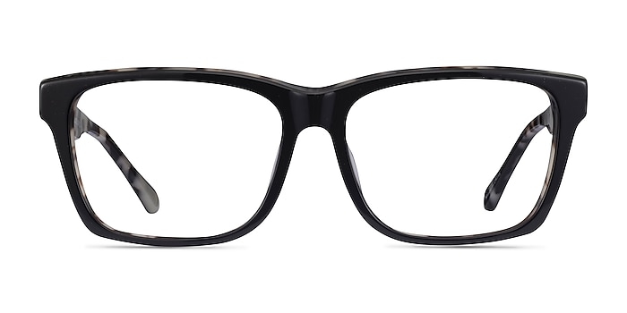 Shuffle Black Ivory Tortoise Acetate Eyeglass Frames from EyeBuyDirect