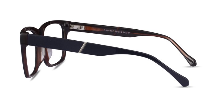 Shuffle Navy Brown Acétate Montures de lunettes de vue d'EyeBuyDirect