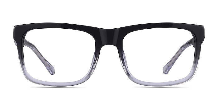 Ylem Black Clear Acétate Montures de lunettes de vue d'EyeBuyDirect