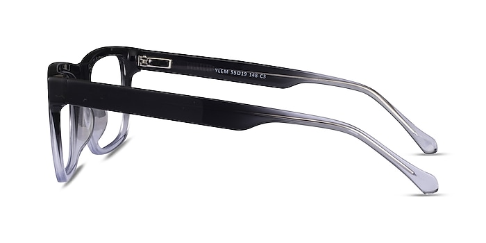 Ylem Black Clear Acetate Eyeglass Frames from EyeBuyDirect