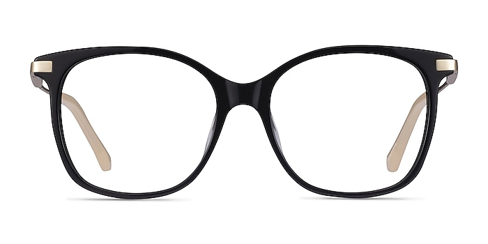 Celestial Black  Gold Acetate Eyeglass Frames from EyeBuyDirect