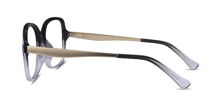Clematis Black Clear Acetate Eyeglass Frames from EyeBuyDirect