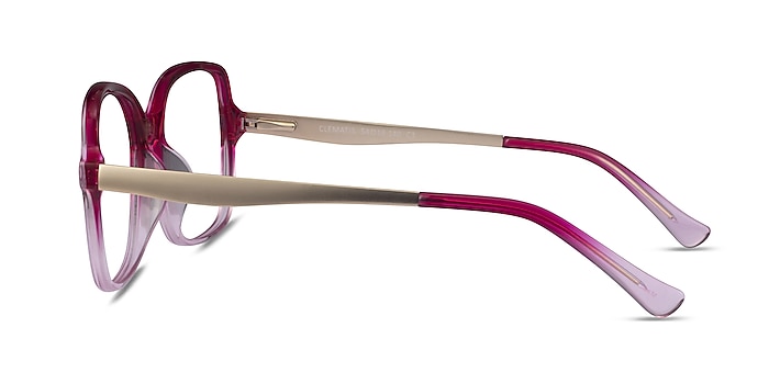Clematis Clear Pink Acetate Eyeglass Frames from EyeBuyDirect