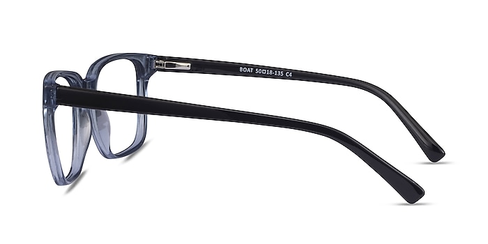 Boat Clear Blue Plastic Eyeglass Frames from EyeBuyDirect