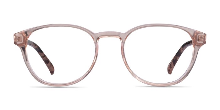Cool Clear Pink Floral Plastique Montures de lunettes de vue d'EyeBuyDirect