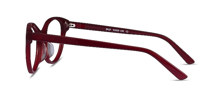Dilly Burgundy Acetate Eyeglass Frames from EyeBuyDirect