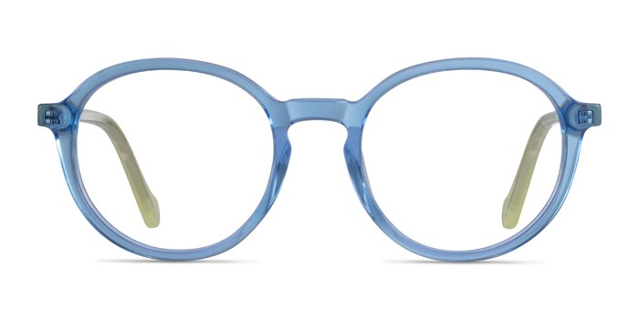 Happy Clear Blue Green Acétate Montures de lunettes de vue d'EyeBuyDirect