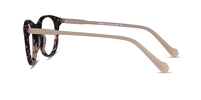 Amaze Tortoise Beige Acétate Montures de lunettes de vue d'EyeBuyDirect