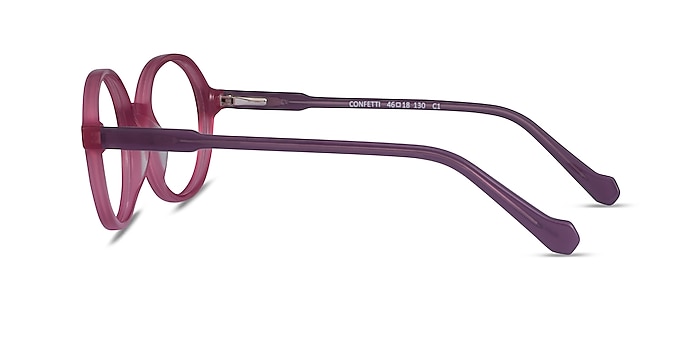 Confetti Pink Purple Acetate Eyeglass Frames from EyeBuyDirect