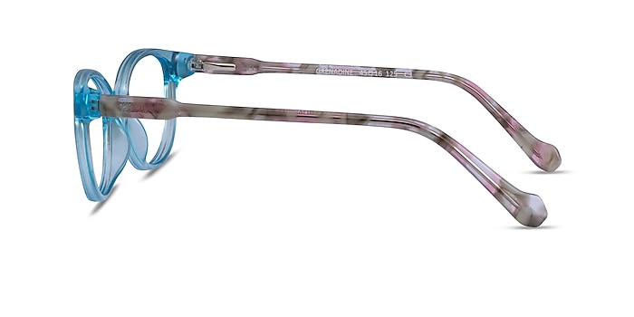 Grenadine Clear Blue Floral Acetate Eyeglass Frames from EyeBuyDirect