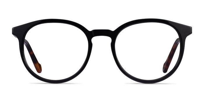 Saturn Black Tortoise Acetate Eyeglass Frames from EyeBuyDirect