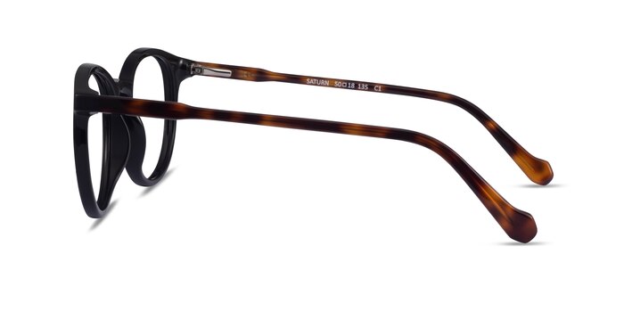 Saturn Black Tortoise Acétate Montures de lunettes de vue d'EyeBuyDirect