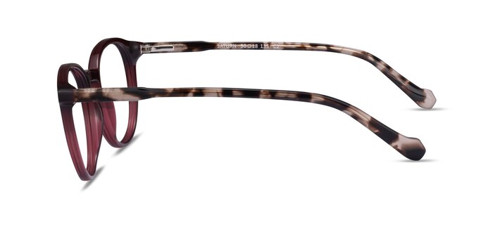 Saturn Mulberry Tortoise Acétate Montures de lunettes de vue d'EyeBuyDirect