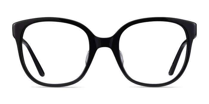 Osmanthus Black Acetate Eyeglass Frames from EyeBuyDirect