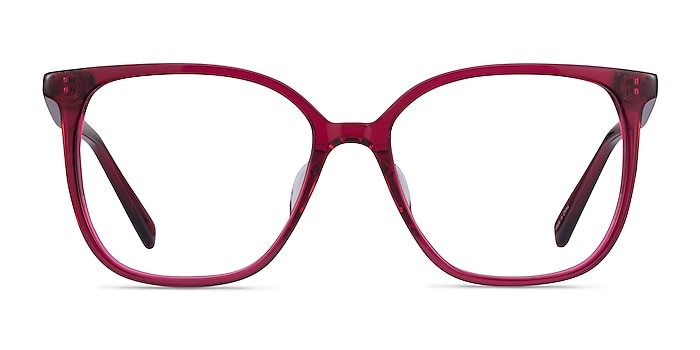 Latte Raspberry Acetate Eyeglass Frames from EyeBuyDirect