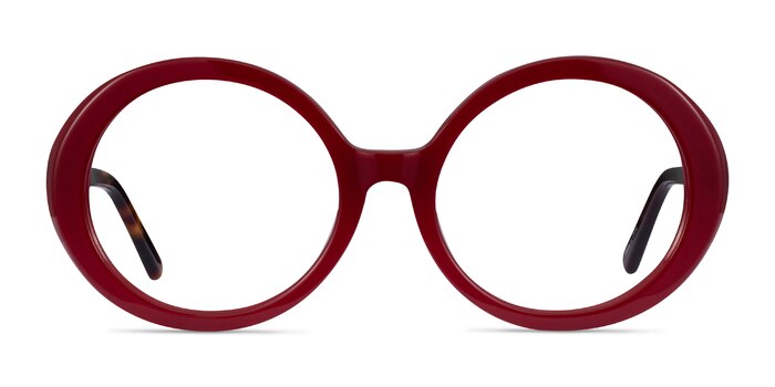 Voila Burgundy Tortoise Acetate Eyeglass Frames from EyeBuyDirect